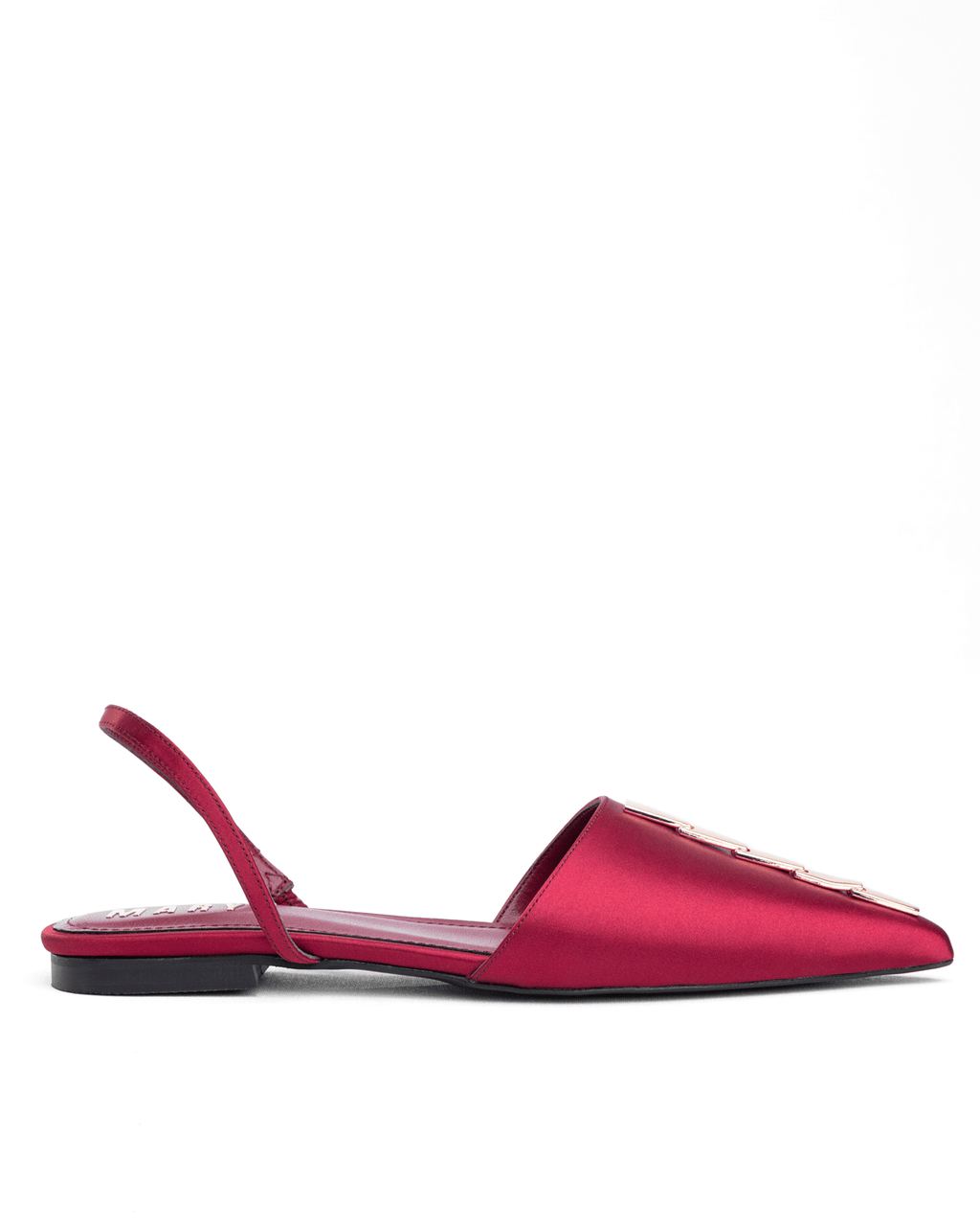 Leopar Desenli Sivri Burun Düşük Topuklu Slingback Babet - Mary Shoes