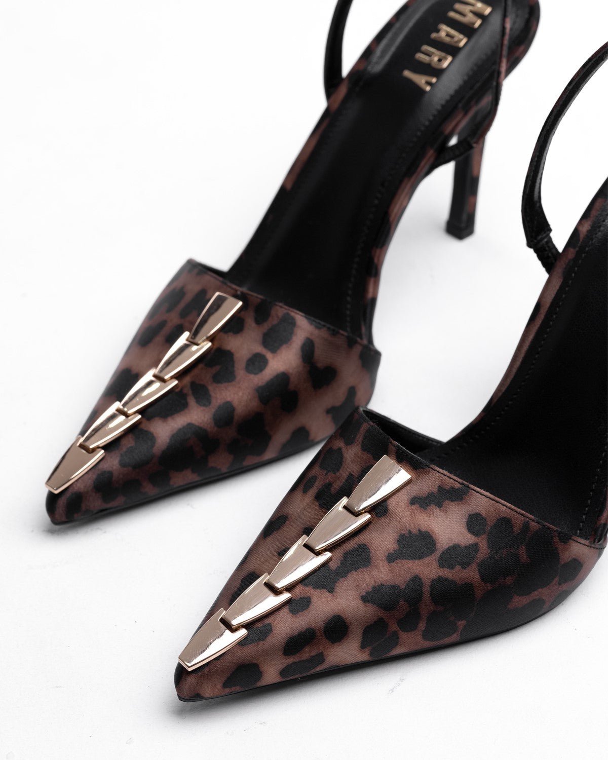 Mary Arkası Açık Sivri Burun Metal Detaylı Kadın Ayakkabı - Mary Shoes