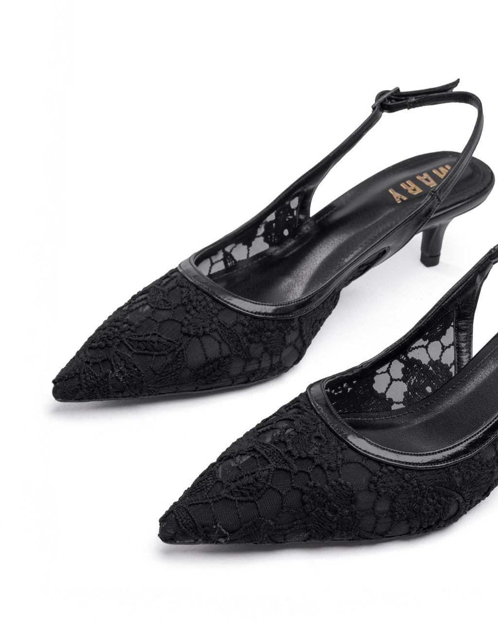 Mary Elegance Noire Dantel Ayakkabı - Mary Shoes
