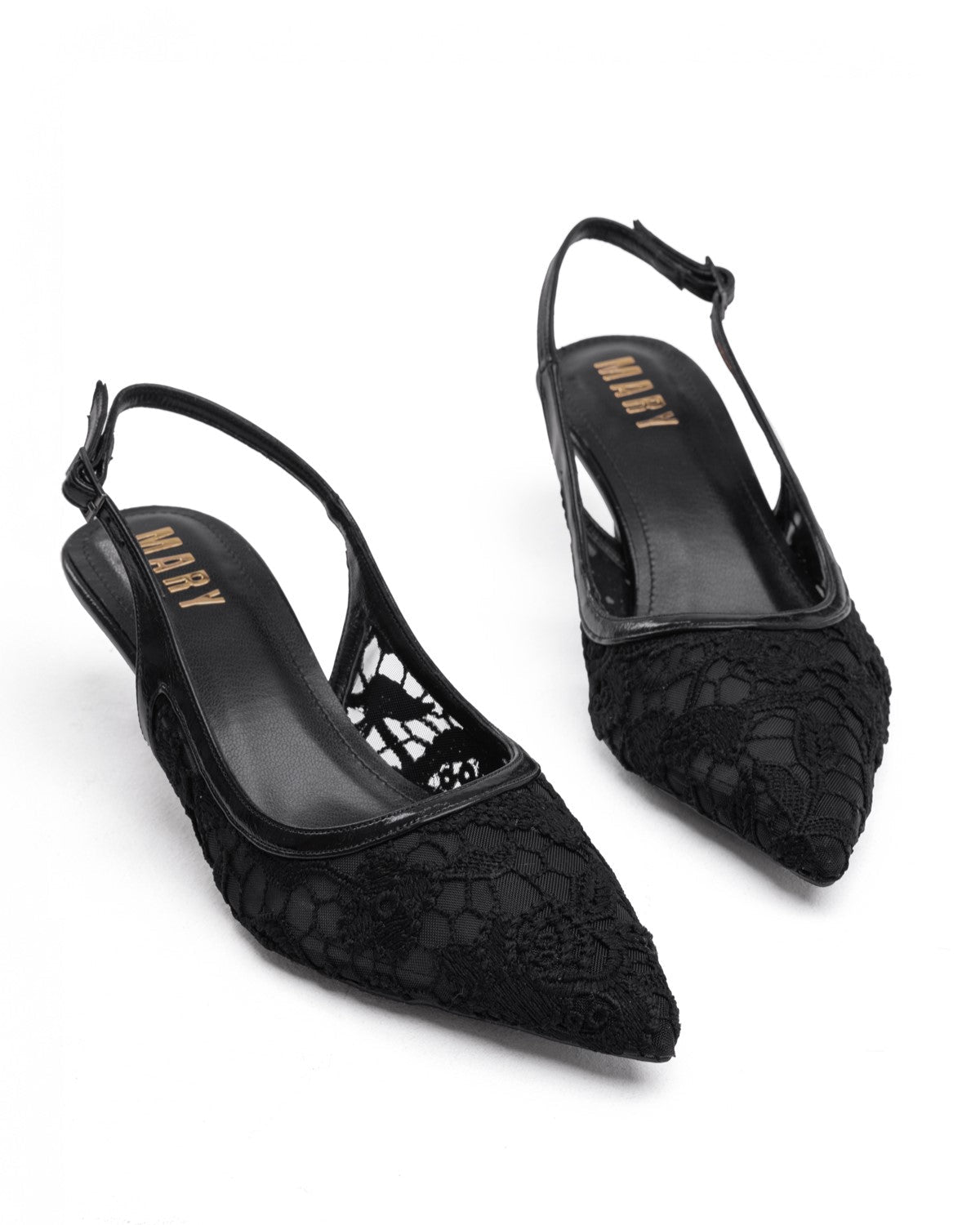 Mary Elegance Noire Dantel Ayakkabı - Mary Shoes