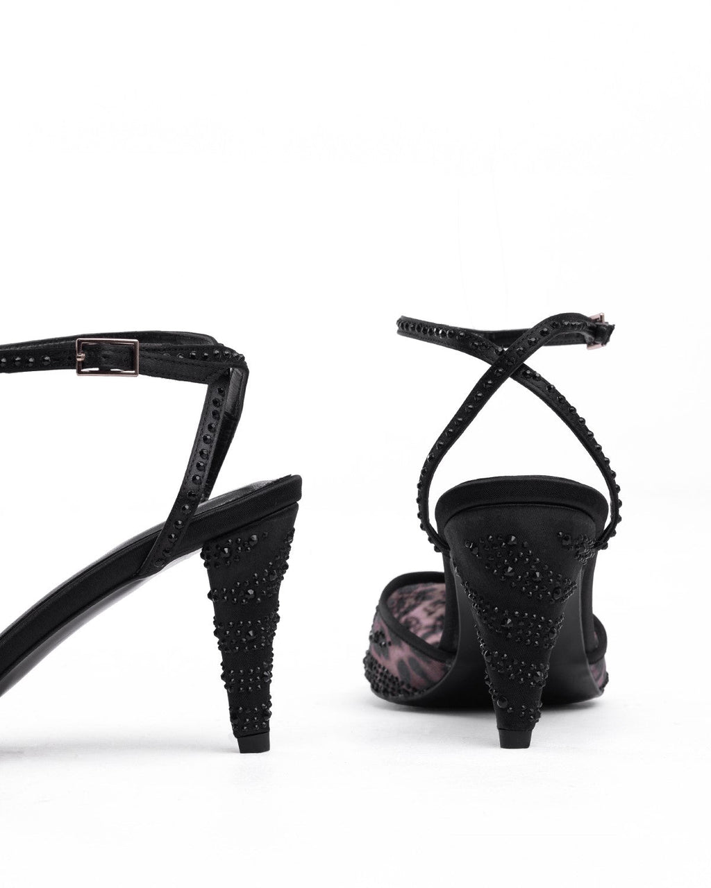 Mary File ve Taş İşlemeli Kadın Stiletto - Mary Shoes