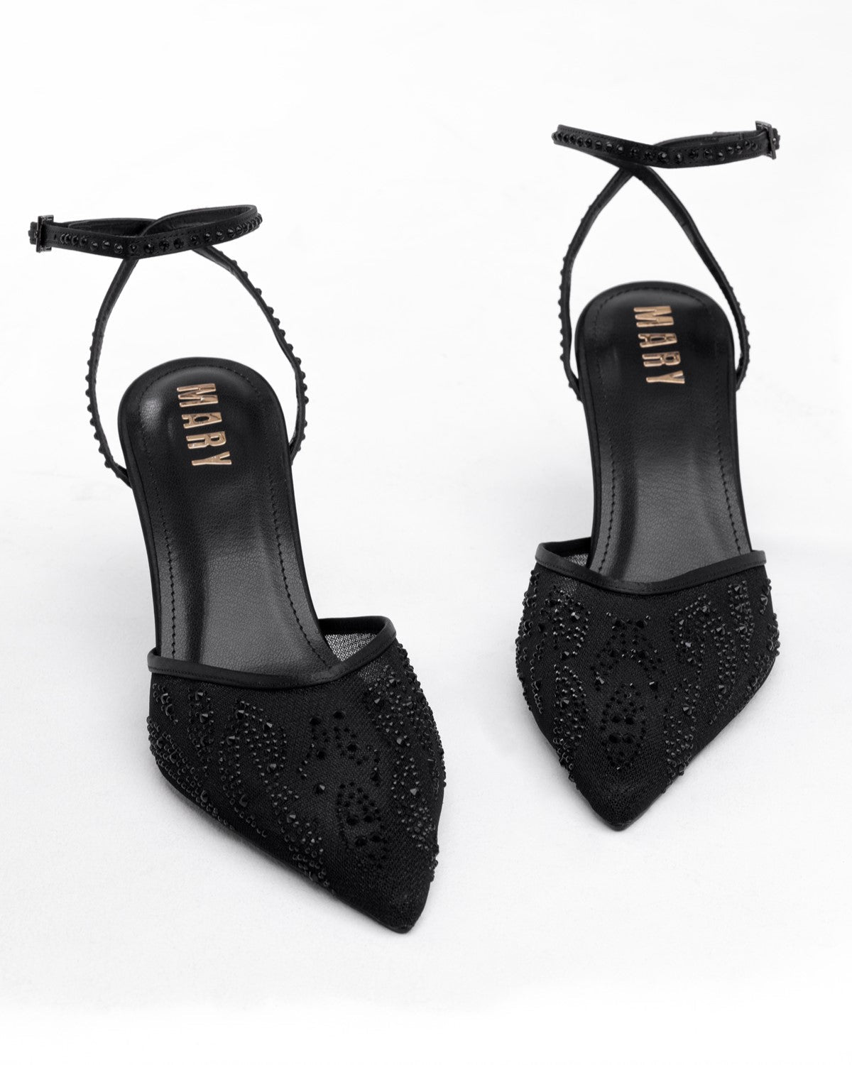 Mary File ve Taş İşlemeli Kadın Stiletto - Mary Shoes