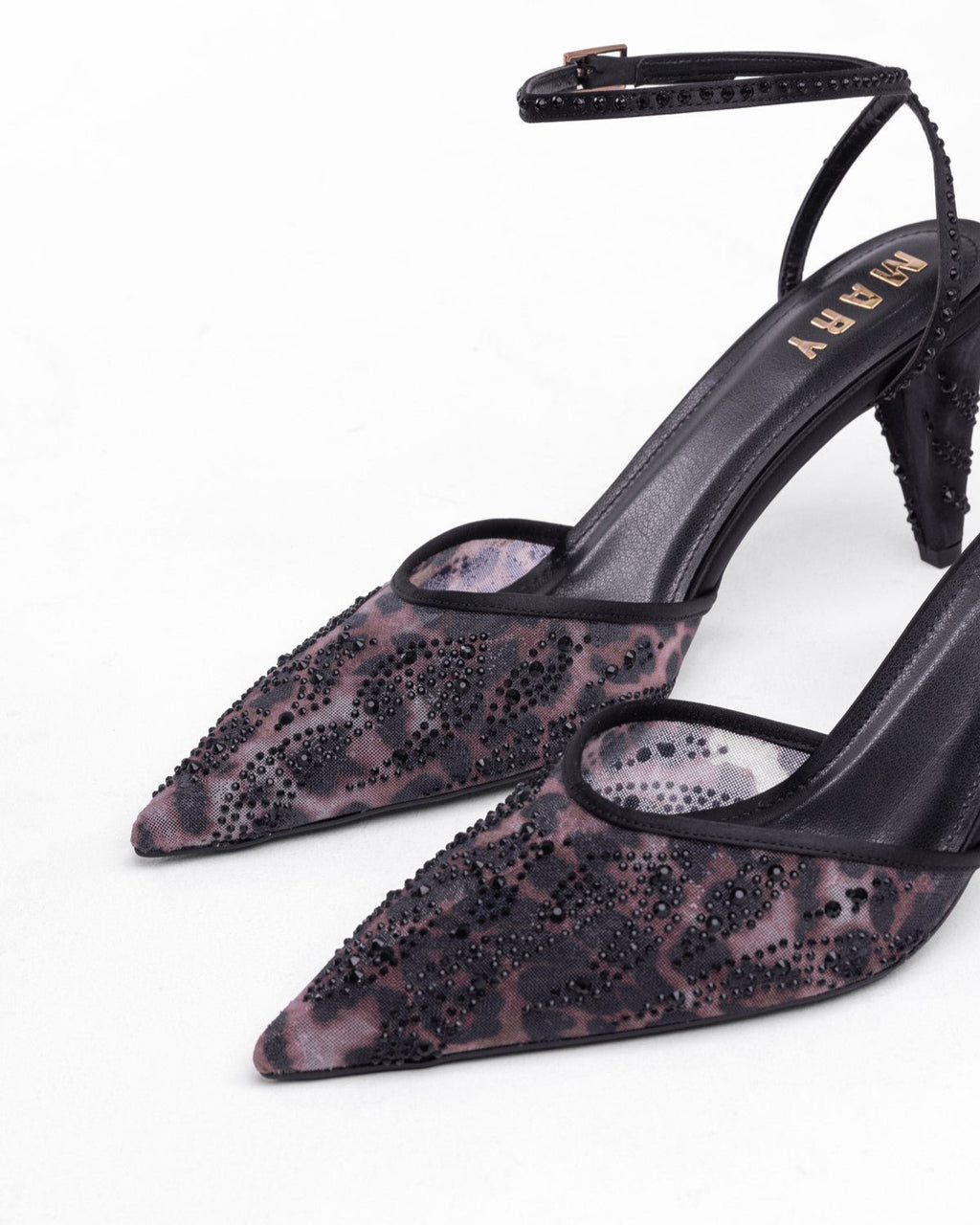 Mary File ve Taş İşlemeli Kadın Stiletto - Mary Shoes