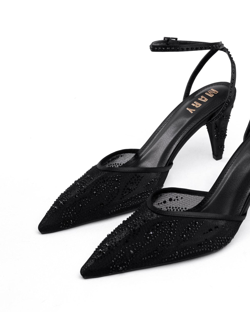 Mary File ve Taş İşlemeli Kadın Stiletto - Mary Shoes