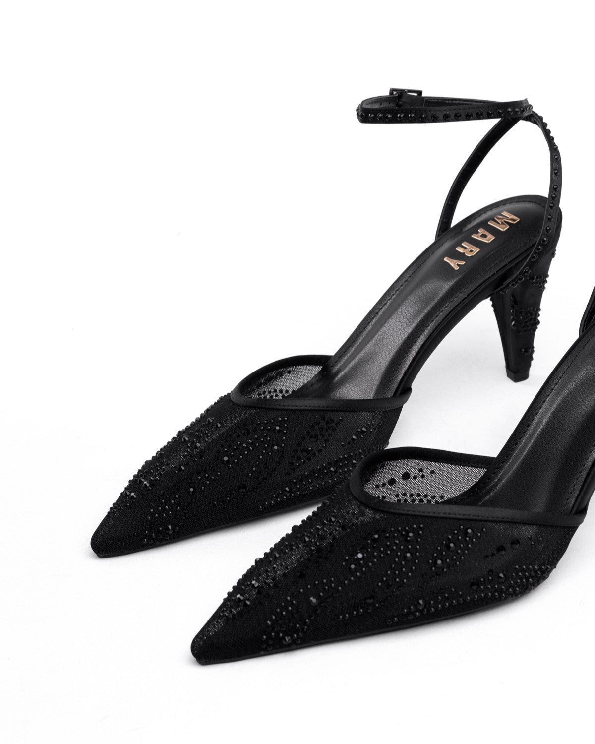 Mary File ve Taş İşlemeli Kadın Stiletto - Mary Shoes