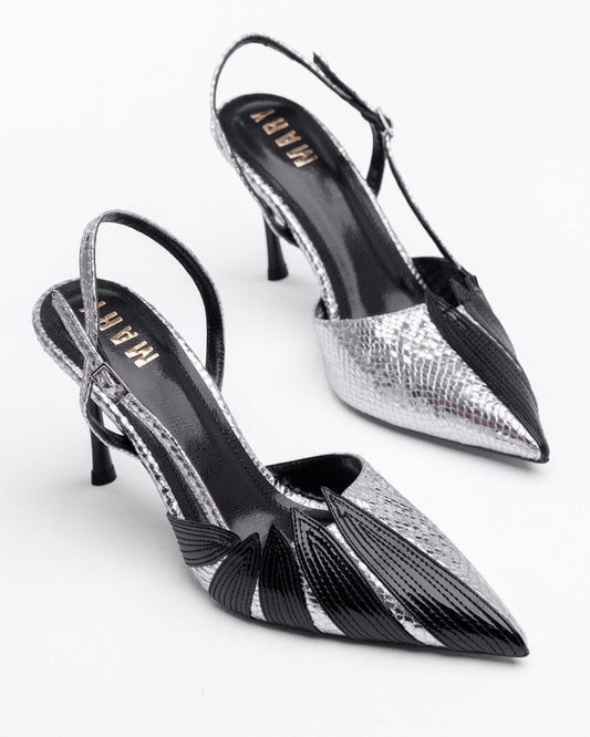 Mary Hygge Yılan Desenli Kadın Stiletto - Mary Shoes