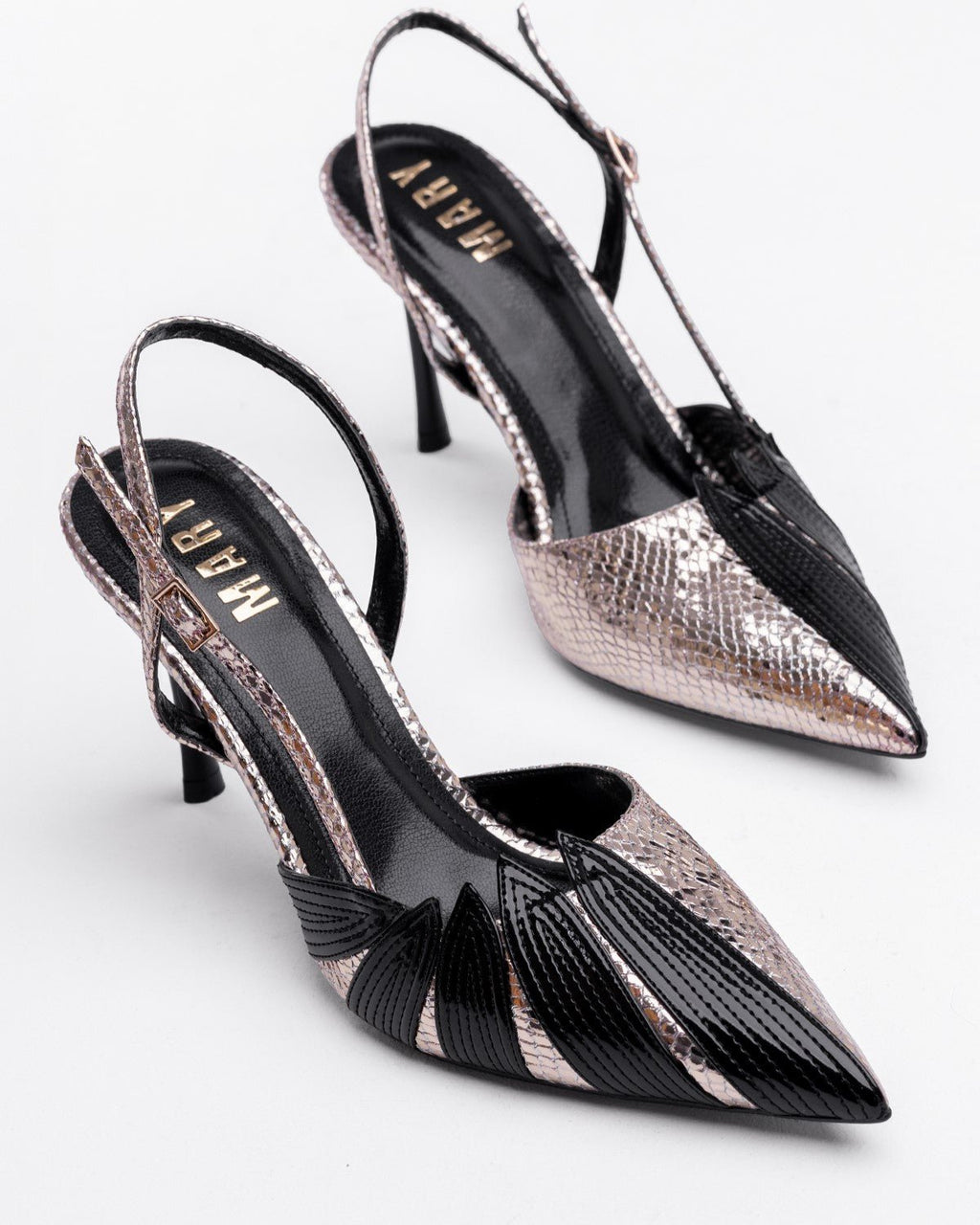 Mary Hygge Yılan Desenli Kadın Stiletto - Mary Shoes