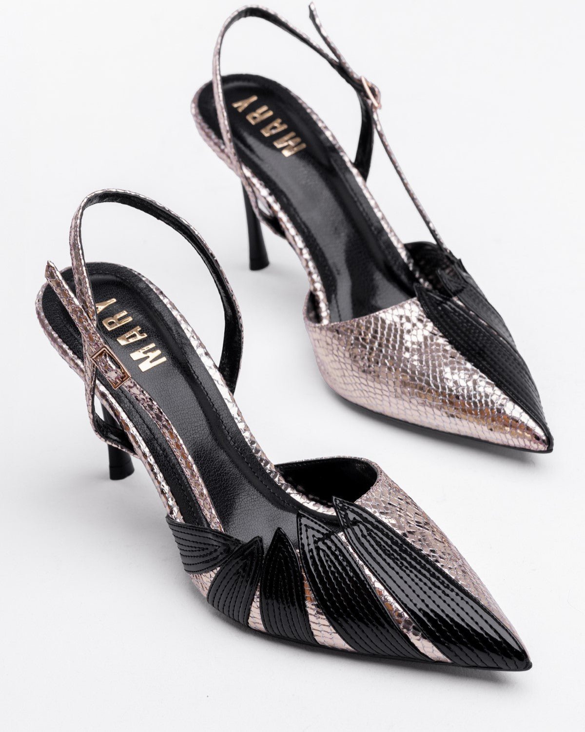 Mary Hygge Yılan Desenli Kadın Stiletto - Mary Shoes