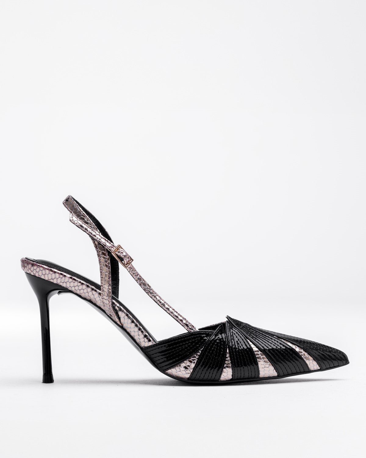 Mary Hygge Yılan Desenli Kadın Stiletto - Mary Shoes