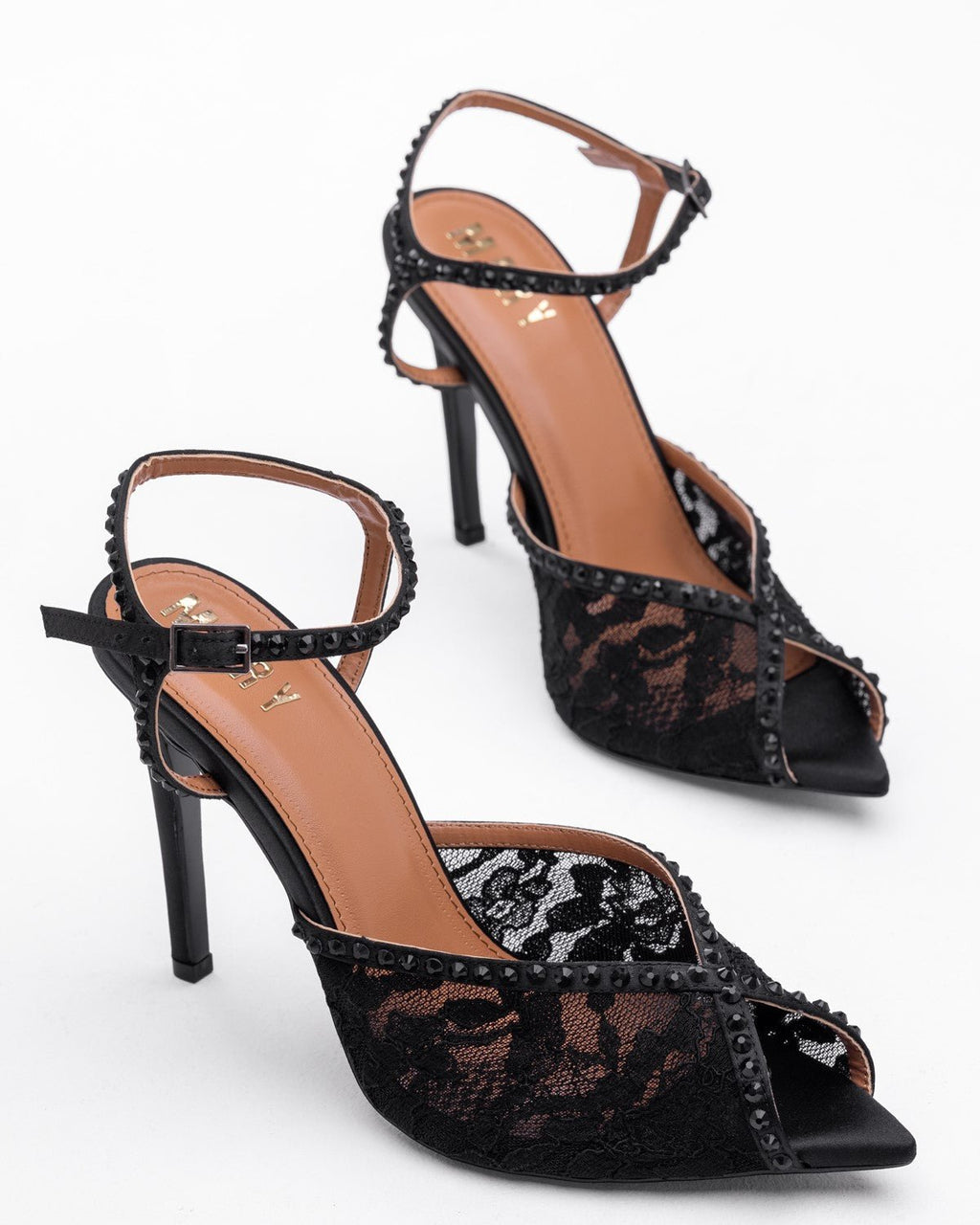 Mary Kristal Taşlı Dantel Kadın Ayakkabı - Mary Shoes