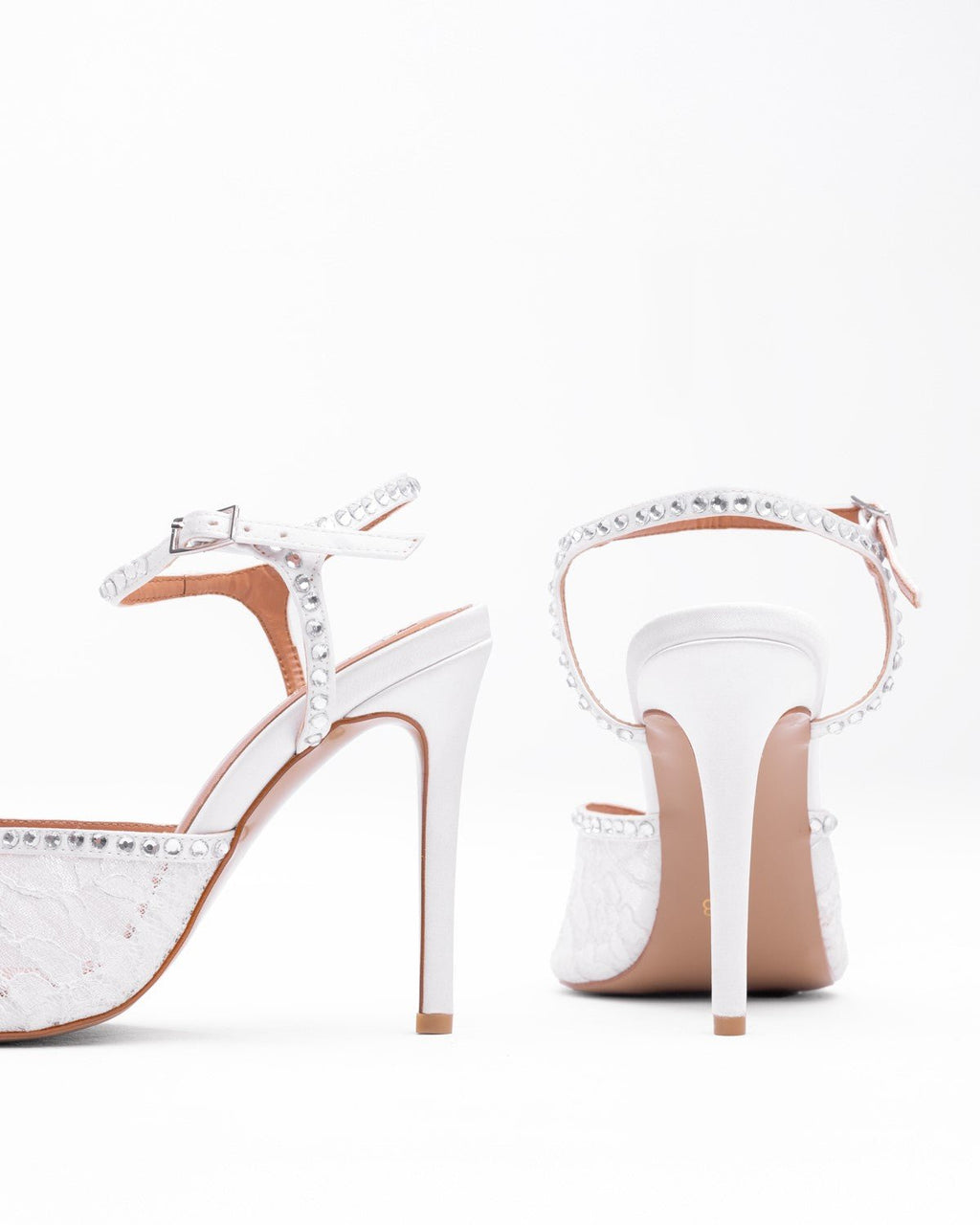 Mary Kristal Taşlı Dantel Kadın Ayakkabı - Mary Shoes