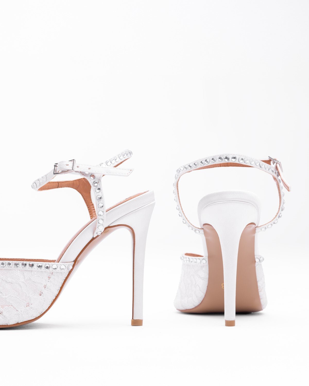 Mary Kristal Taşlı Dantel Kadın Ayakkabı - Mary Shoes