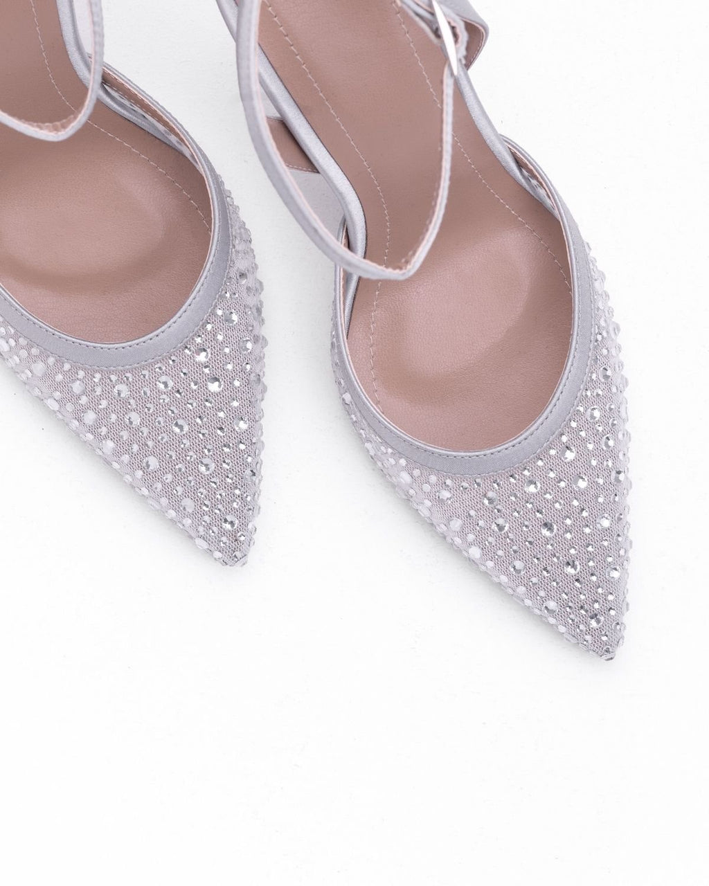 Mary Night Parlak Taşlı Bilekten Kemerli Parti Stilettosu - Mary Shoes