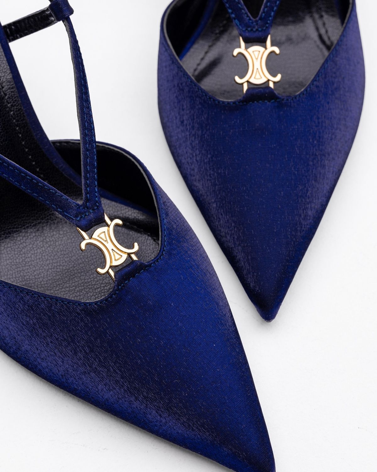 Mary Saten Kumaş Çapraz Bantlı Gece Ayakkabısı - Mary Shoes