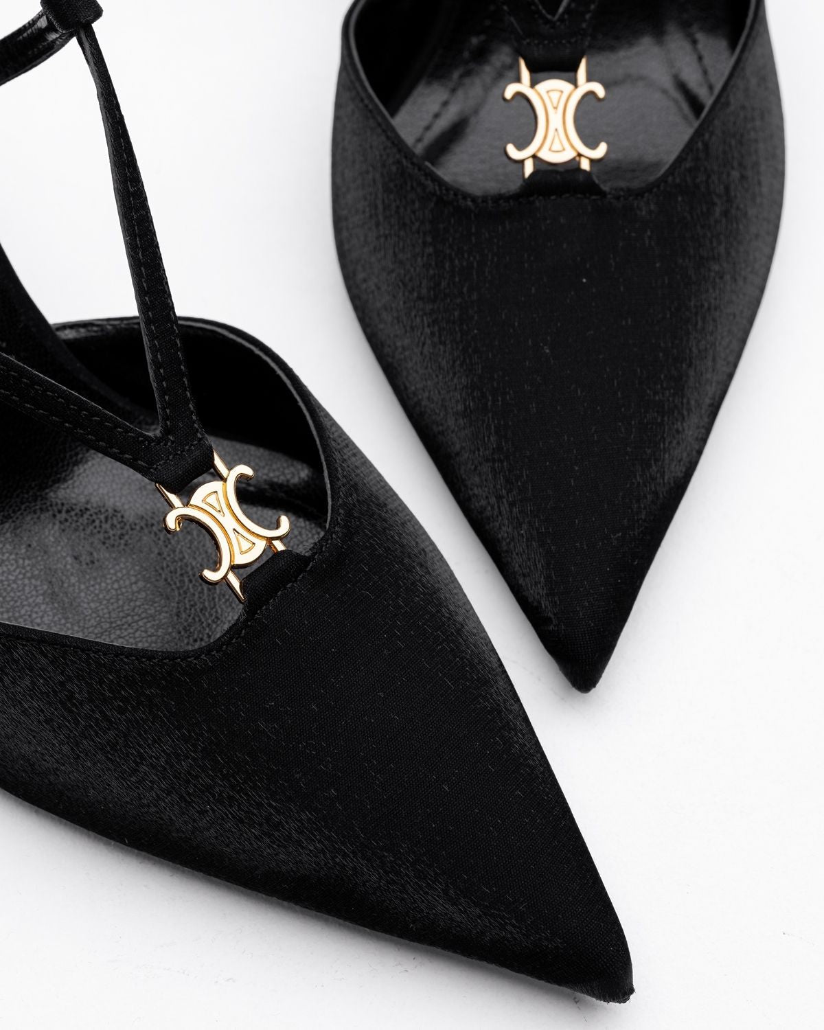 Mary Saten Kumaş Çapraz Bantlı Gece Ayakkabısı - Mary Shoes