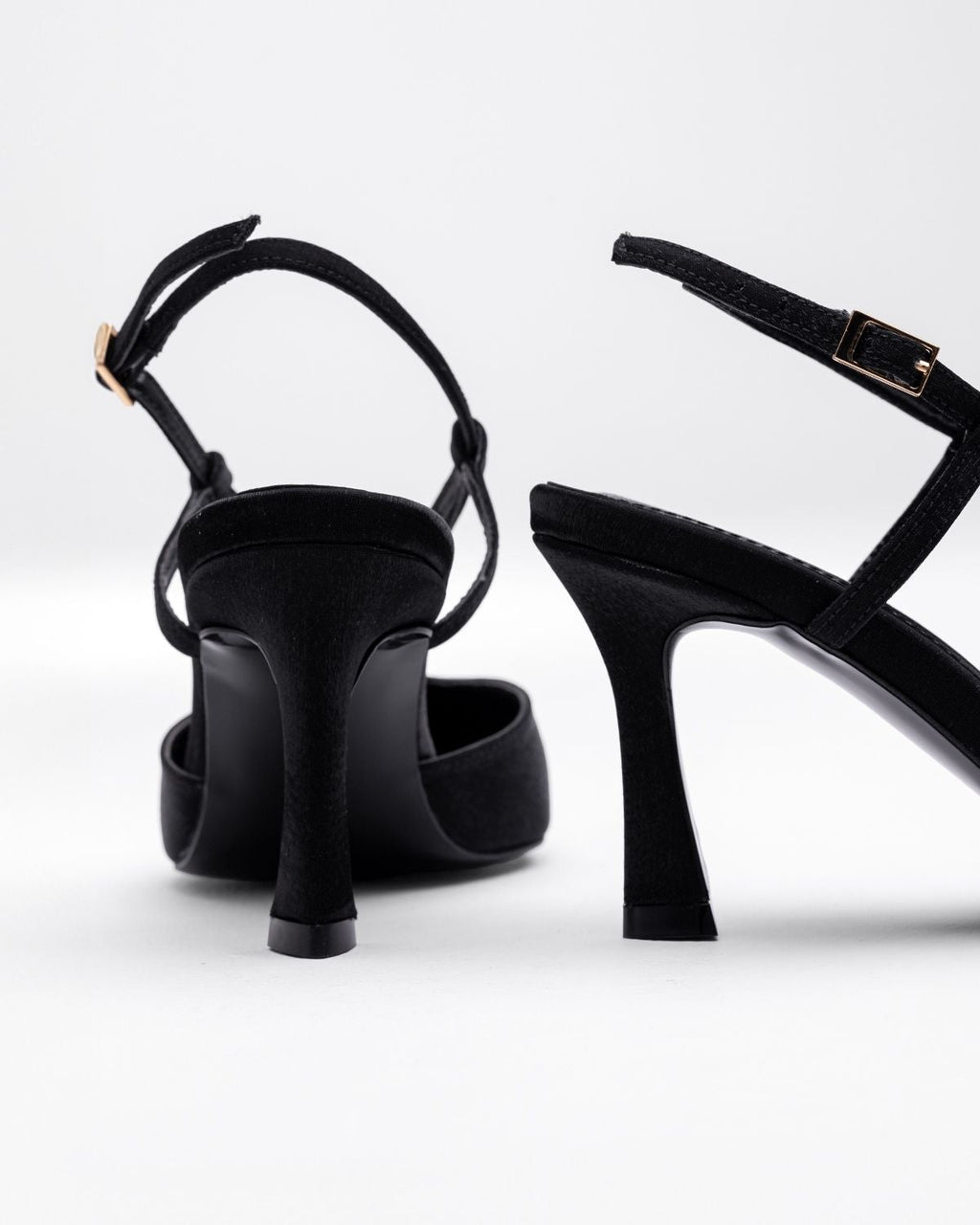 Mary Saten Kumaş Çapraz Bantlı Gece Ayakkabısı - Mary Shoes