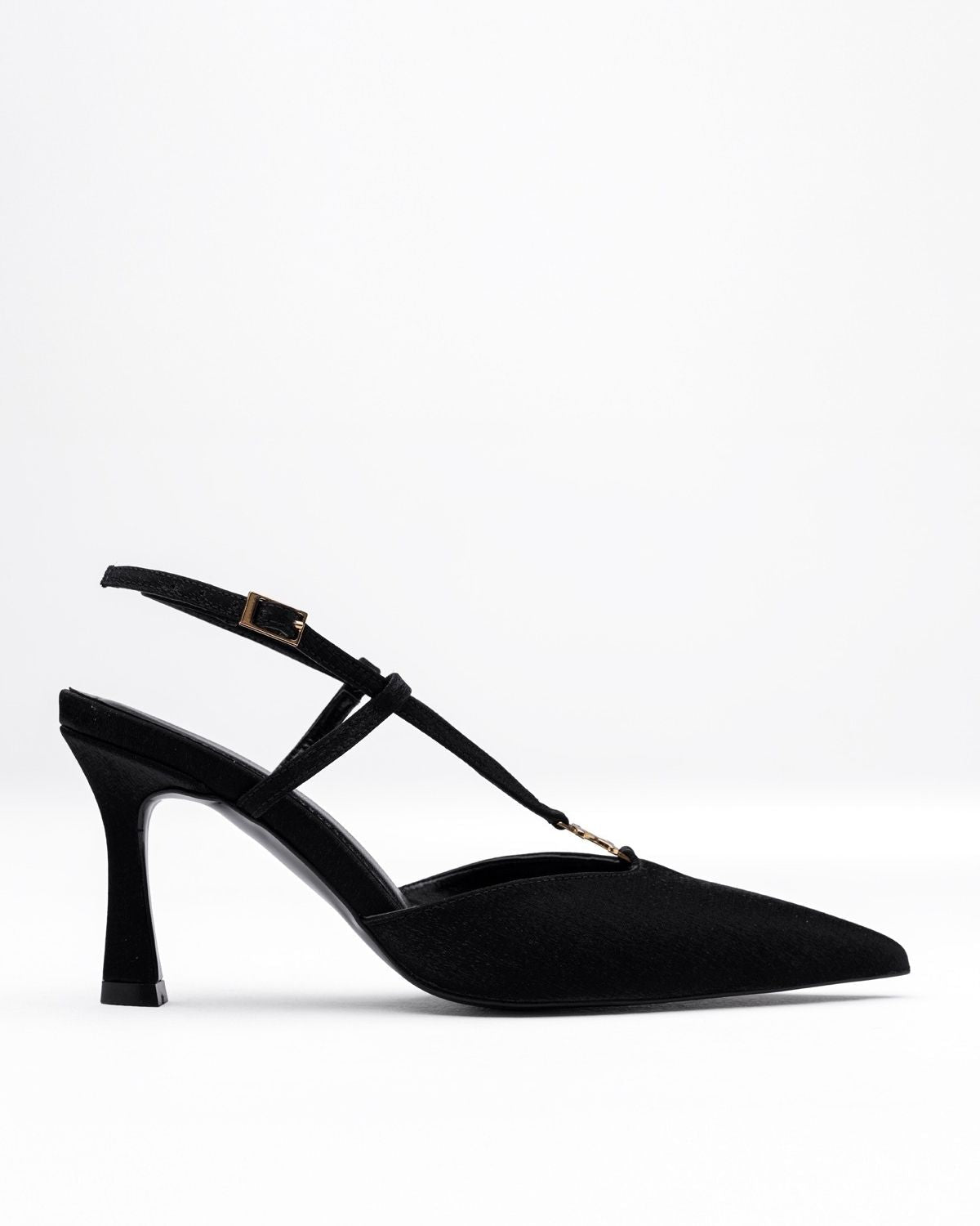 Mary Saten Kumaş Çapraz Bantlı Gece Ayakkabısı - Mary Shoes