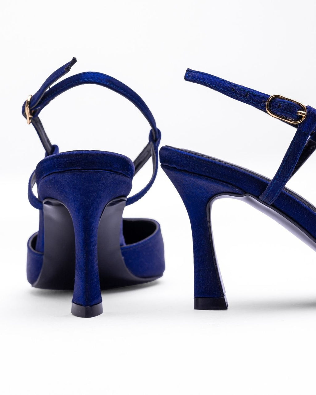 Mary Saten Kumaş Çapraz Bantlı Gece Ayakkabısı - Mary Shoes