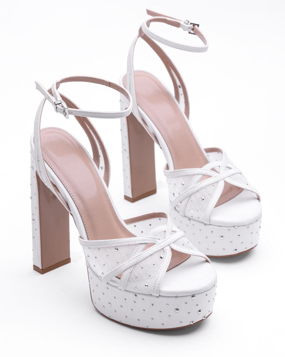 Mary Taş Detaylı Abiye Kadın Topuklu Ayakkabı - Mary Shoes