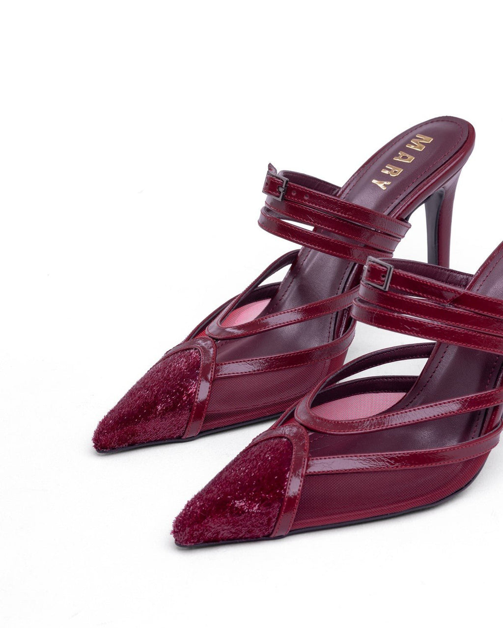 Mary Tüy Detaylı Abiye Topuklu Ayakkabı - Mary Shoes