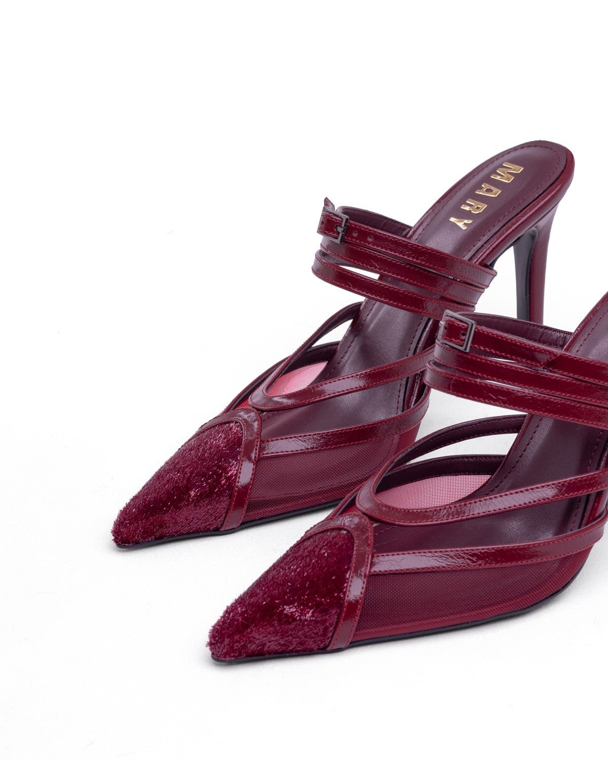 Mary Tüy Detaylı Abiye Topuklu Ayakkabı - Mary Shoes