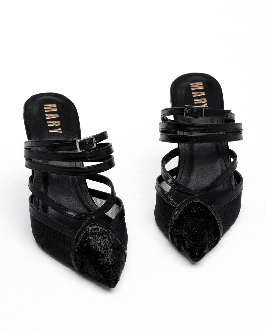 Mary Tüy Detaylı Abiye Topuklu Ayakkabı - Mary Shoes