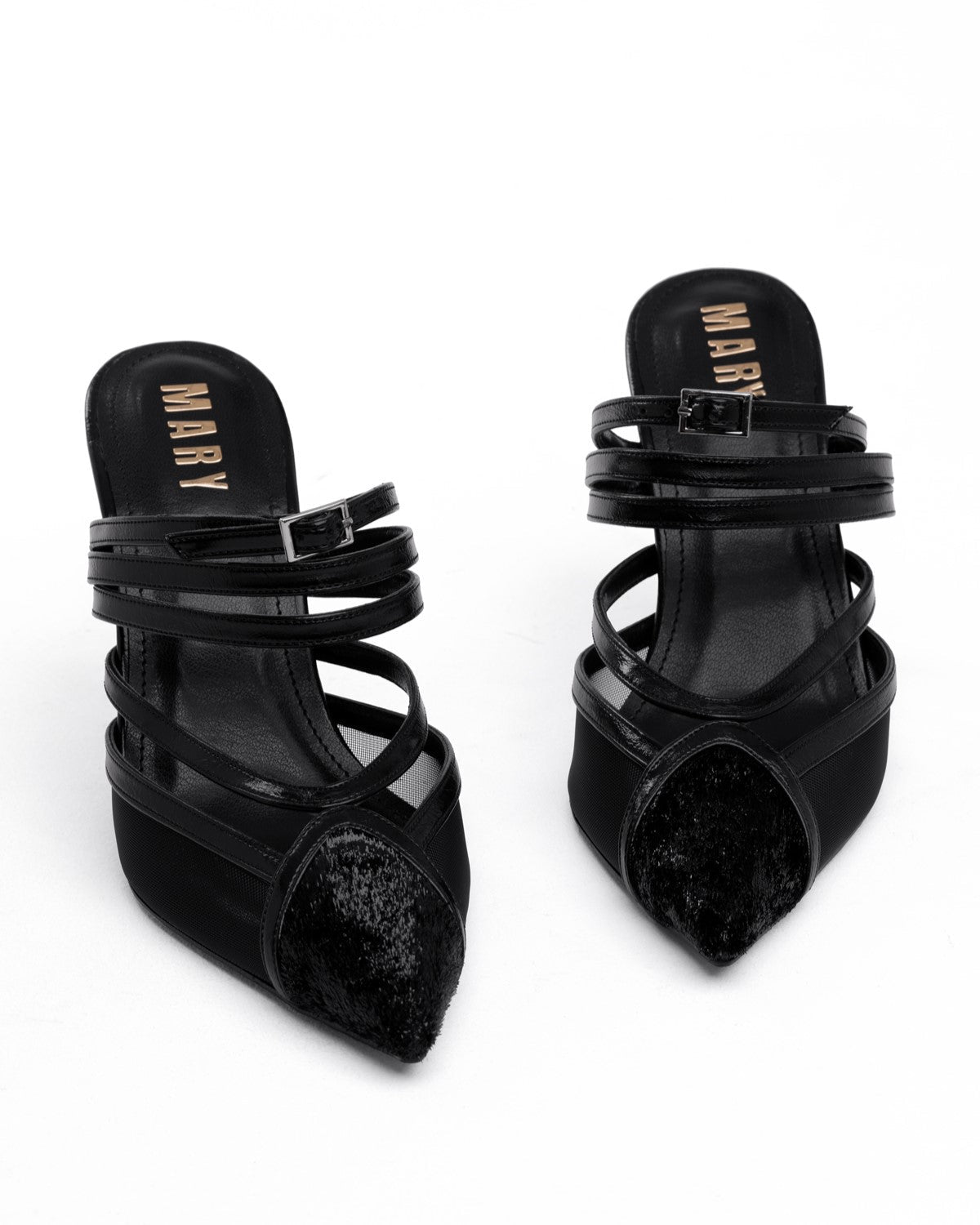 Mary Tüy Detaylı Abiye Topuklu Ayakkabı - Mary Shoes