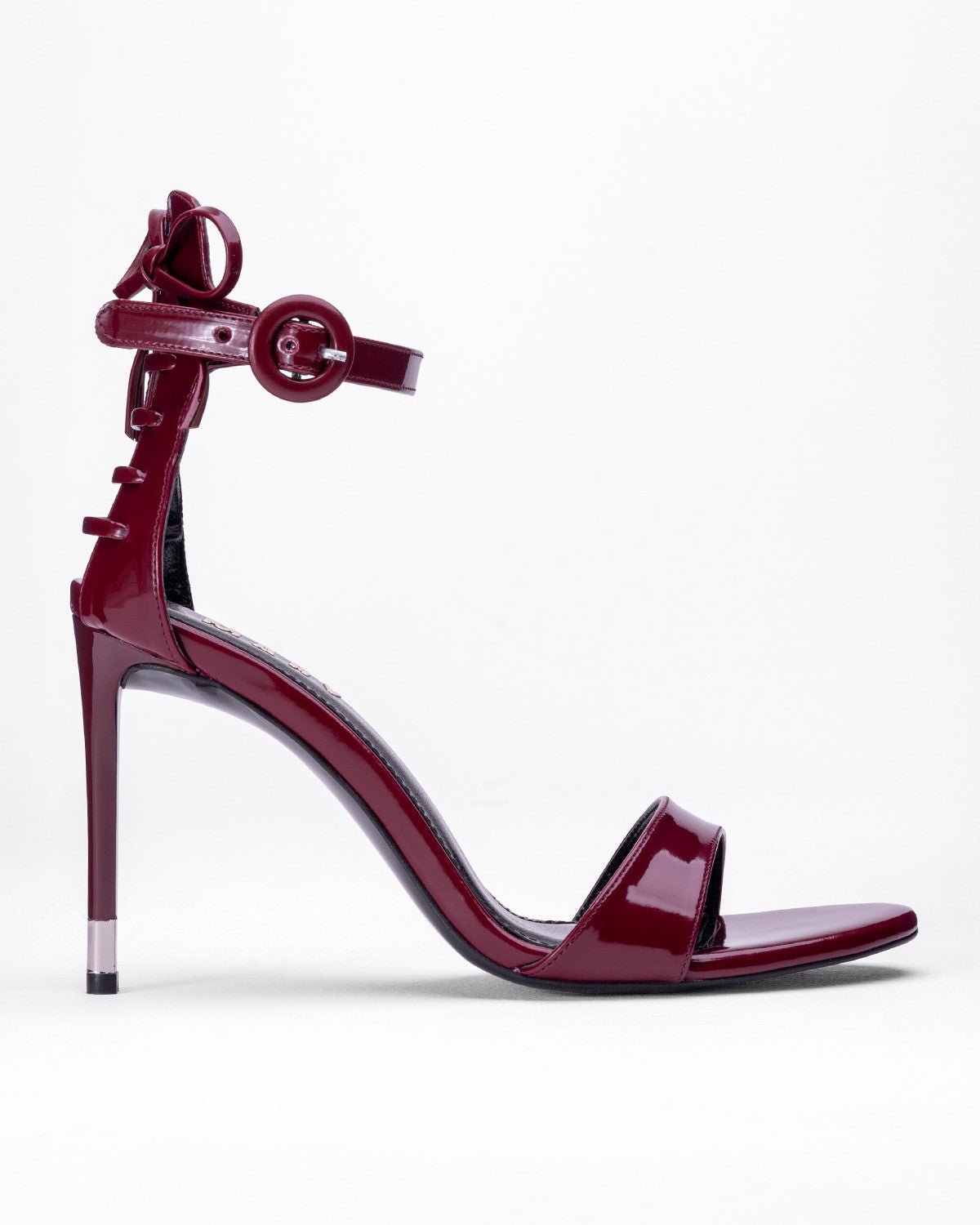 Rugan Arkası Bağcıklı Topuklu Sandalet - Tek Bantlı Kadın Ayakkabısı - Mary Shoes