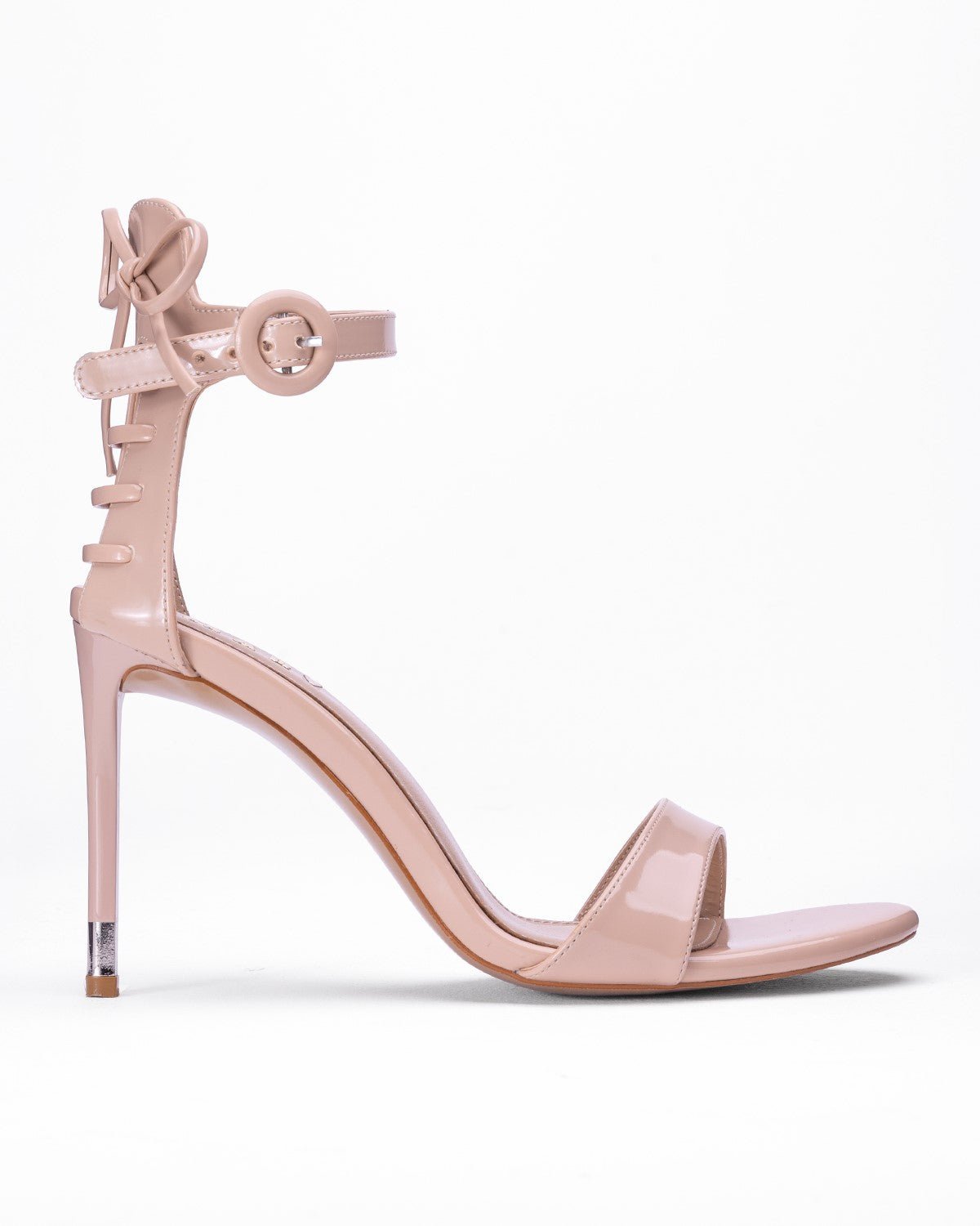 Rugan Arkası Bağcıklı Topuklu Sandalet - Tek Bantlı Kadın Ayakkabısı - Mary Shoes